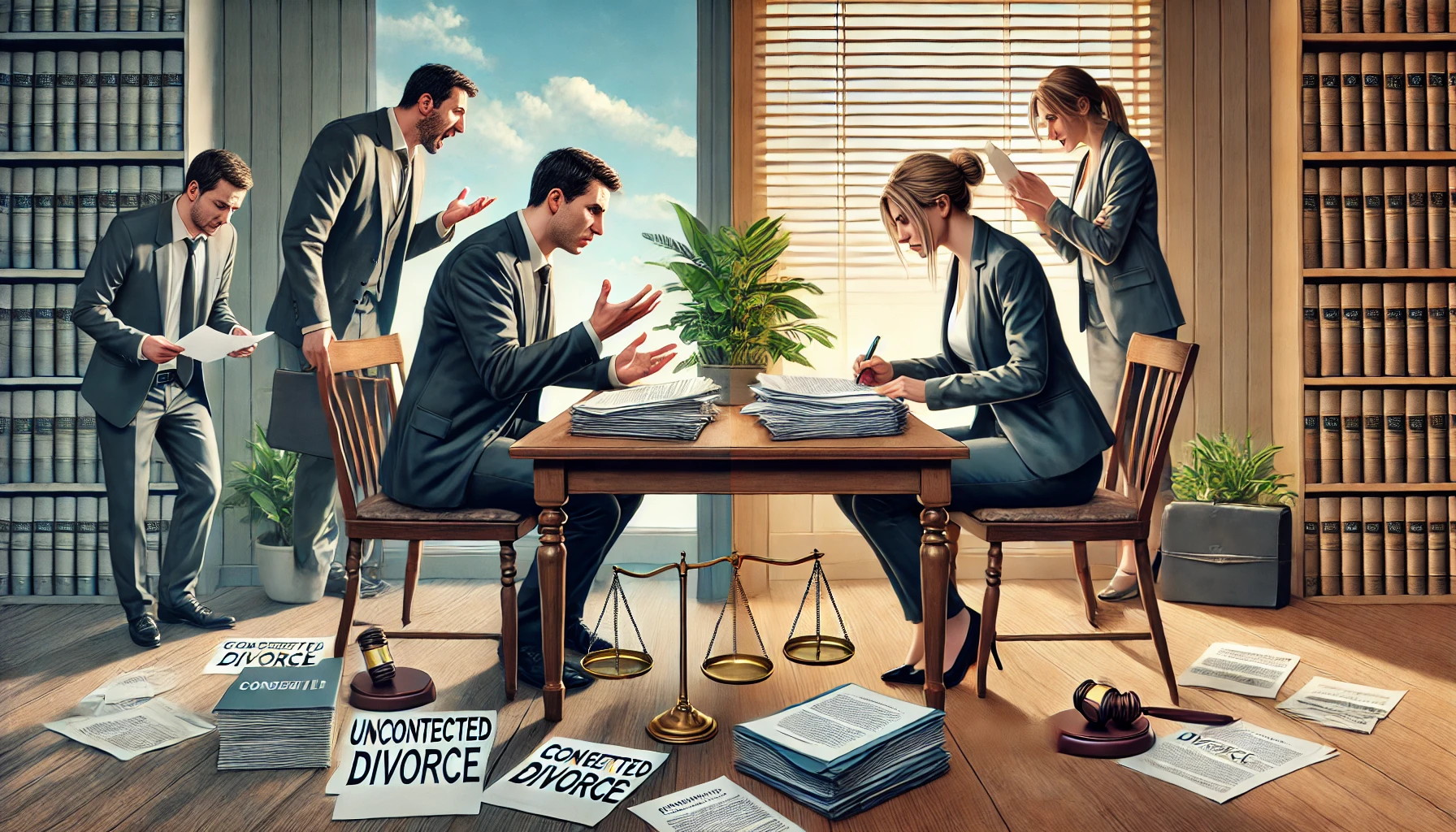 contested vs uncontested divorce